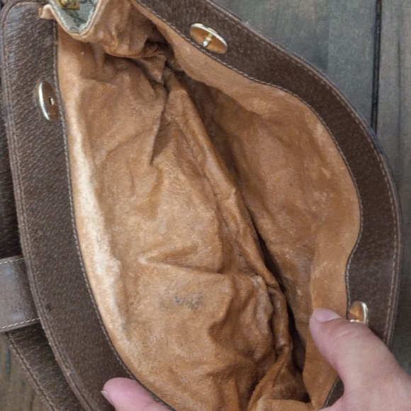 Authentic Vintage Gucci GG Monogram Supreme Sherry Web Ophidia Accordion Bag - Picture 9 of 12